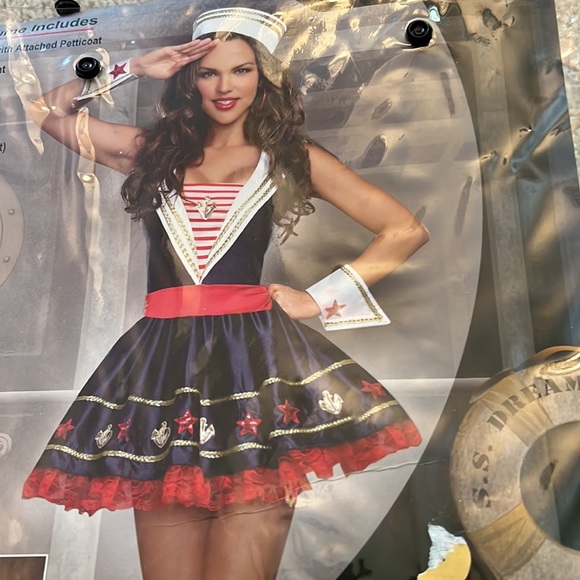 Dreamgirl Shore Thing Sailor costume size large - Picture 5 of 11